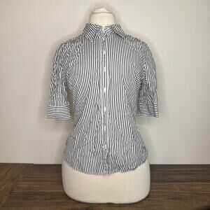 Tommy Hilfiger Women's Striped Button-Up Shirt Size S